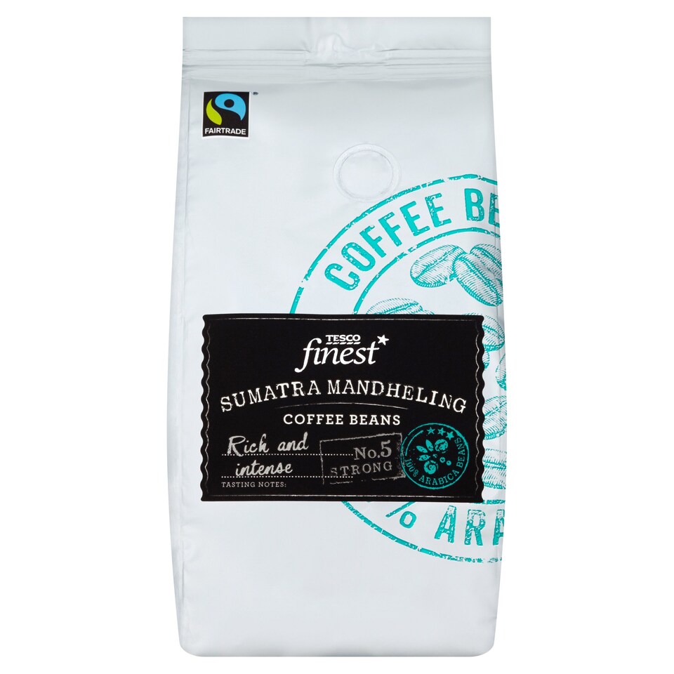 Tesco Finest Sumatra Mandheling Coffee Beans 227G