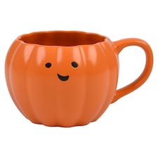 F&F Home Halloween Orange Pumpkin Mug