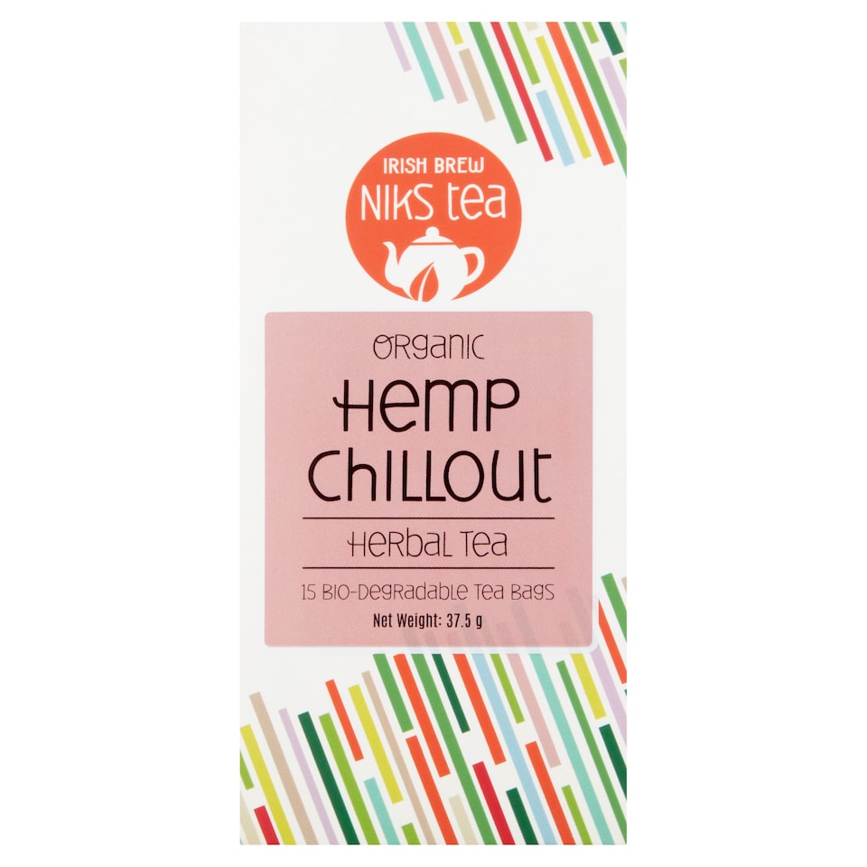 Niks Tea 15 Organic Hemp Chill Out Tea Bags 37.5G