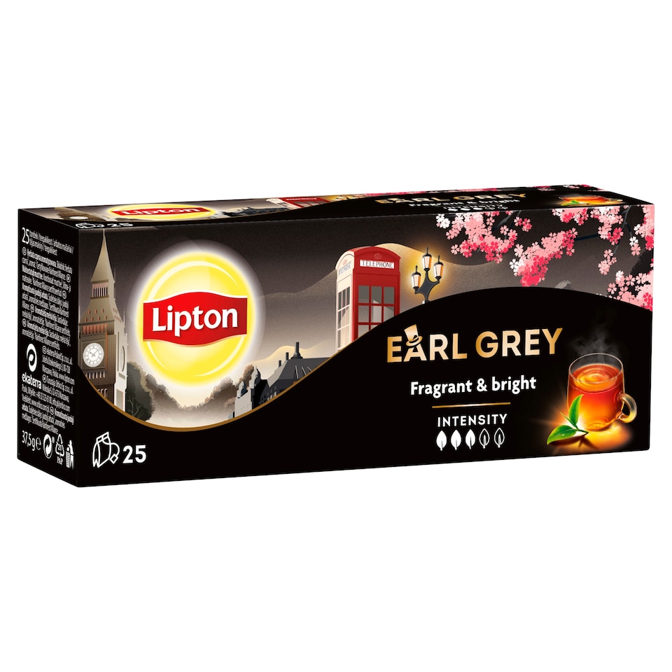 image 1 of Lipton Earl Grey Black Flavored Tea 25 Bags 37.5 g