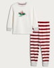 image 4 of F&F Boys Pure Cotton Mouse Aeroplane Print Top and Joggers Pyjamas in Cream Multi