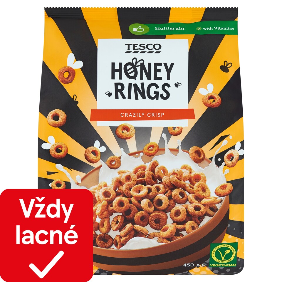 Tesco Honey Rings 450 g