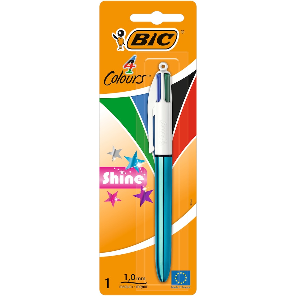 image 1 of BIC 4 Colours Shine Pen 1 Pack