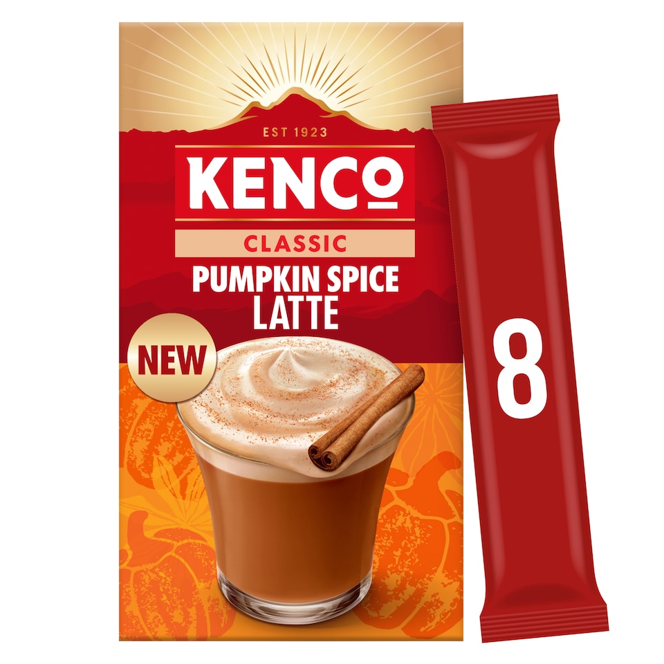 Kenco Pumpkin Spice Latte 8 Sachets 121.6g
