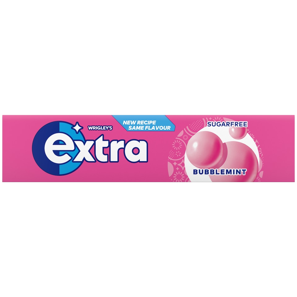 Extra White Bubblemint Gum 10 pieces