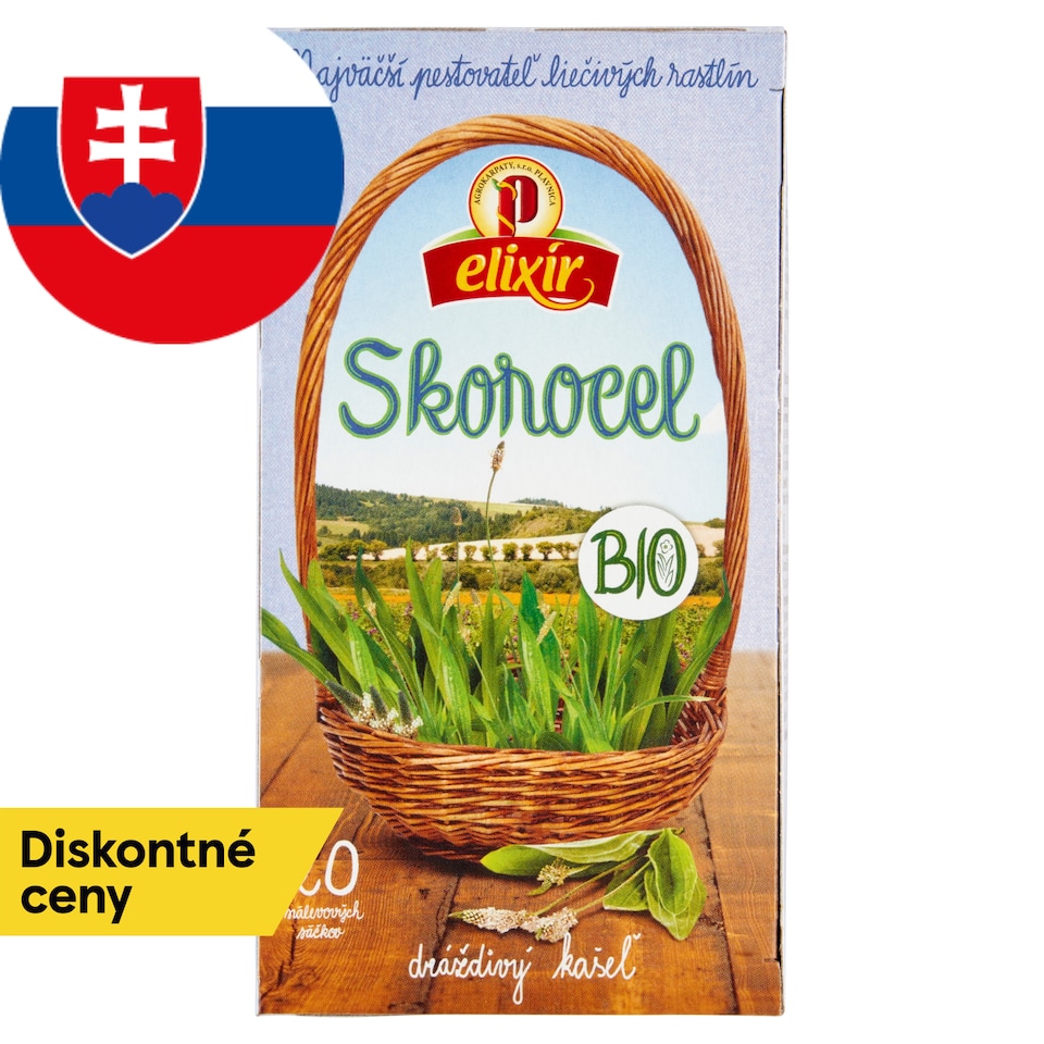 obrázok 1 z Elixír Bio skorocel kopijovitý bylinný čaj 20 x 2 g (40 g)