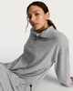 image 1 of F&F Ribbed Snit Half Zip Pyjama Set in Grey