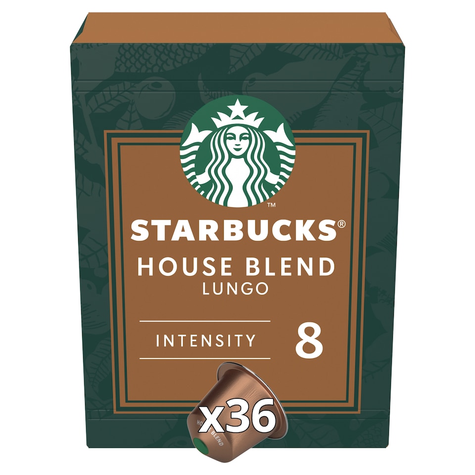 Starbucks by Nespresso House Blend Lungo Coffee Pods x36 206g