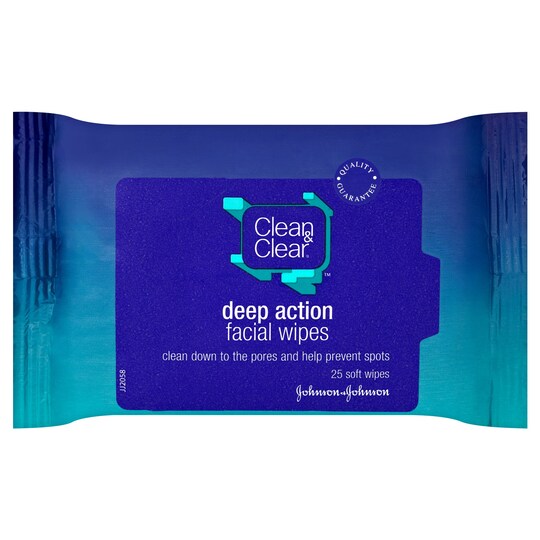 Clean And Clear Deep Cleansing Facial Wipes 25 Tesco Groceries