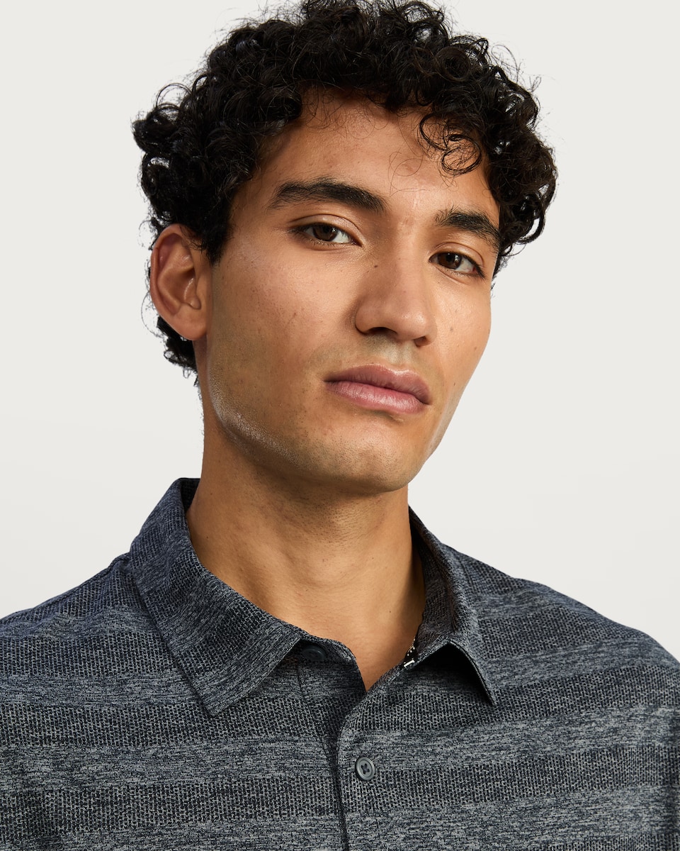 image 1 of F&F Active Regular Fit Short Sleeved Polo Shirt in Grey