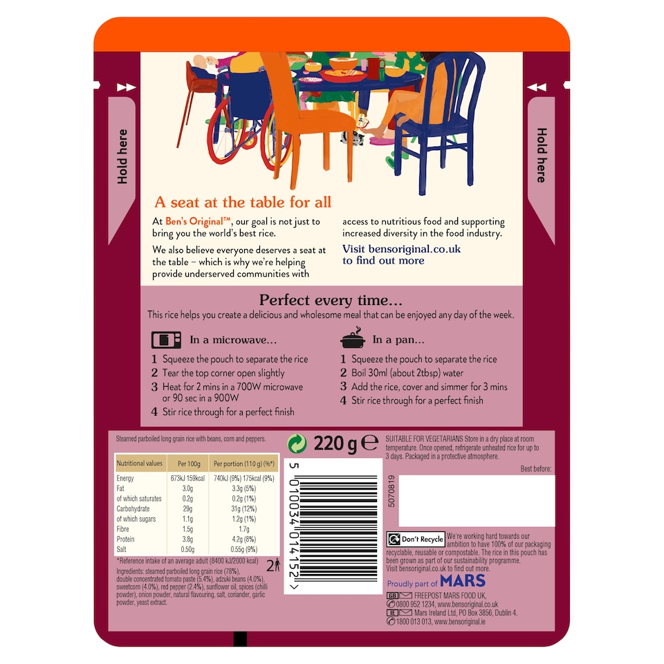 image 1 of Ben's Original Spicy Mexican Microwave Rice 220G