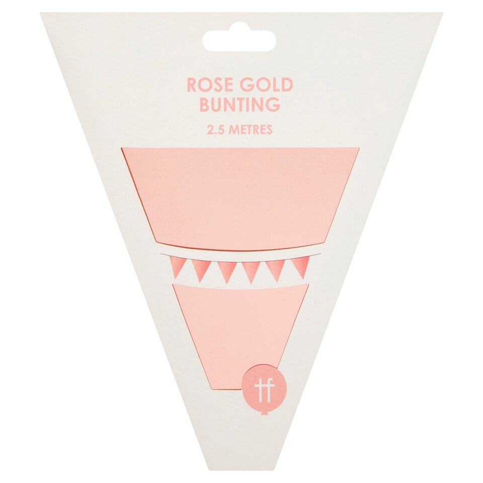 Rose Gold Bunting 2.5 Metre