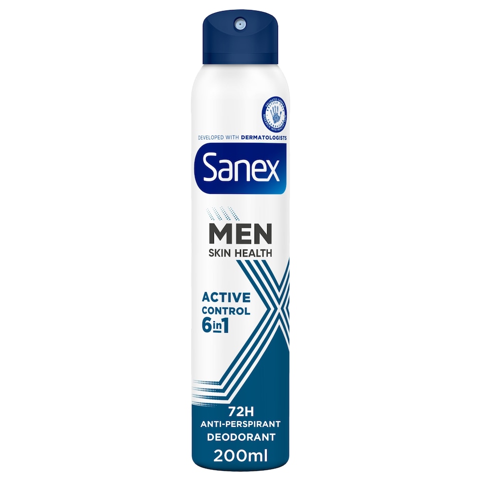image 1 of Sanex Men Active Control 72h Antiperspirant Spray Deodorant 200ml