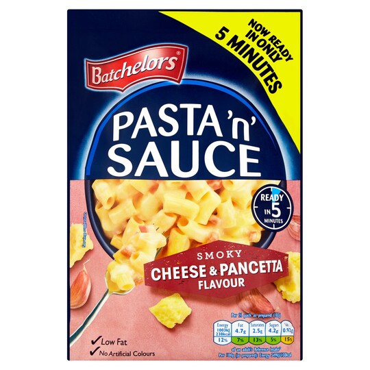 Batchelors Pasta N Sauce Smokey Cheese Pancetta 110G Tesco Groceries