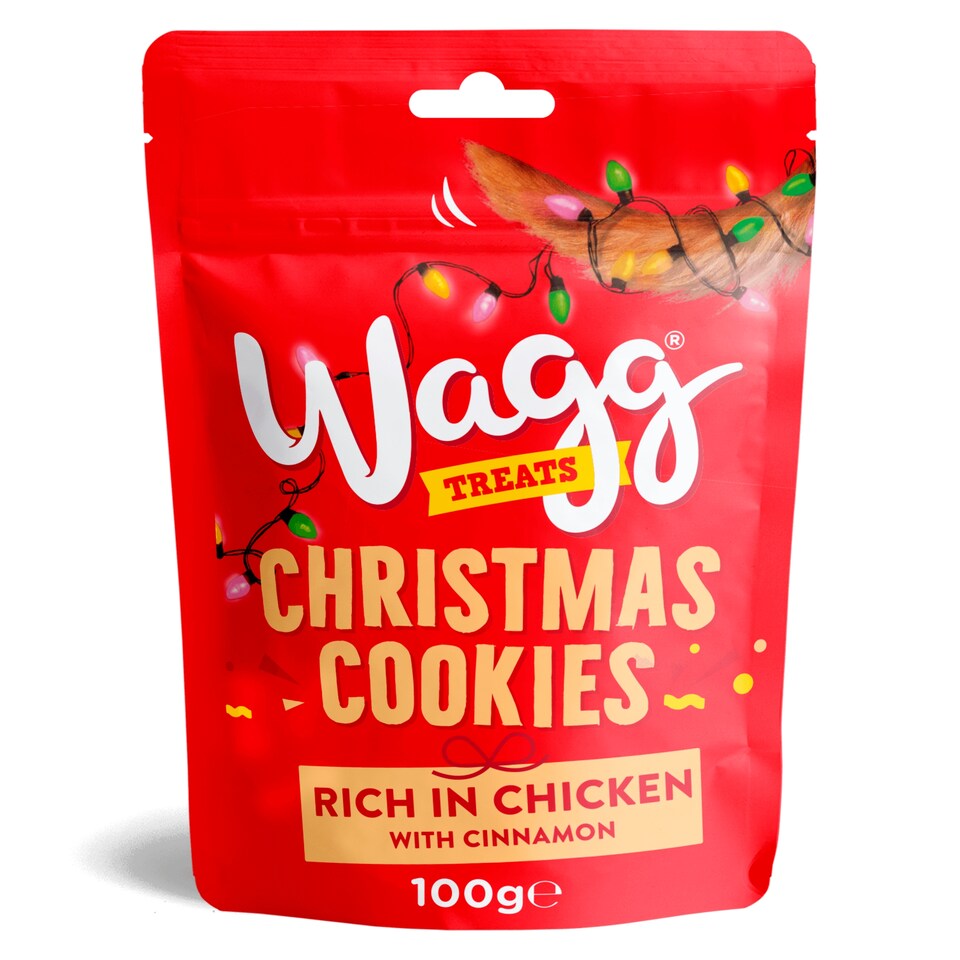 image 1 of Wagg Christmas Cookies Dog Treats Clip Strip 100g