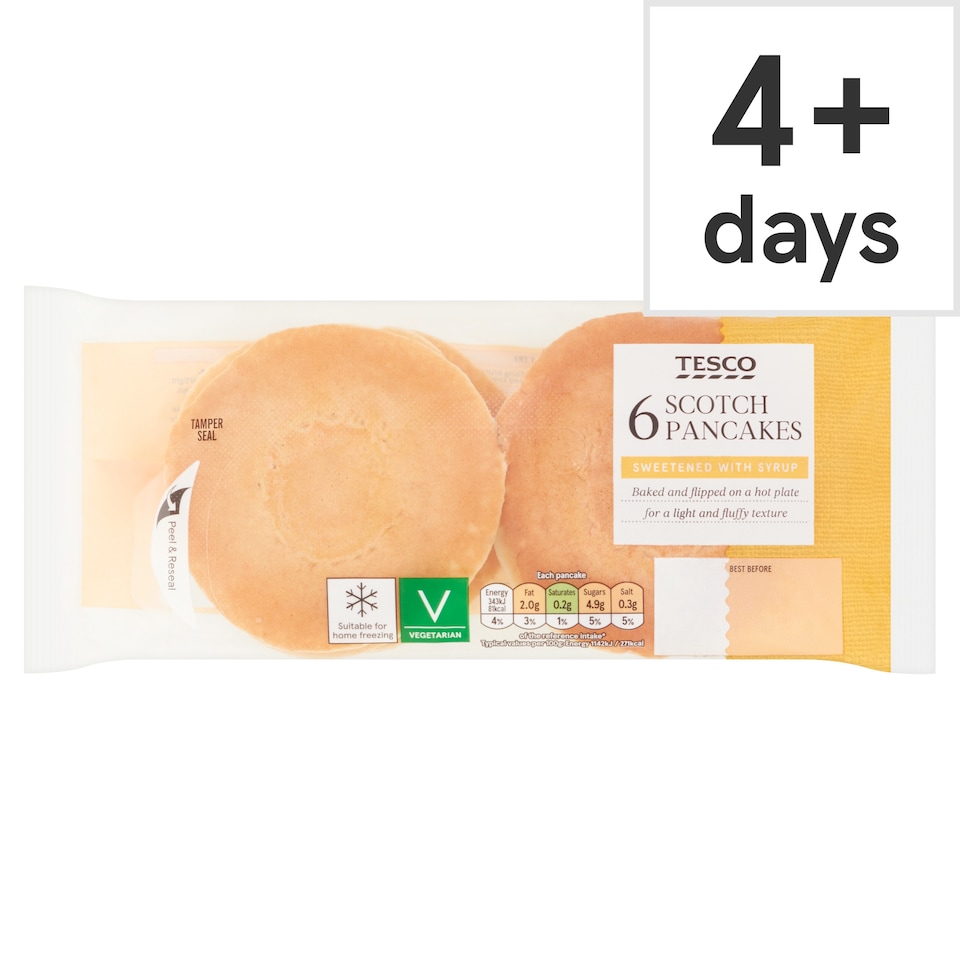 Tesco Scotch Pancakes 6 pack