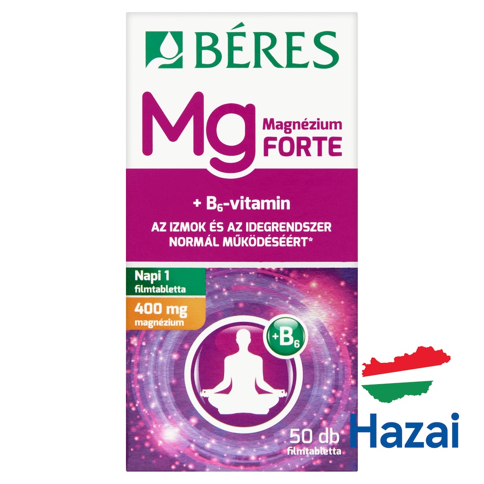 Béres Magnézium Forte filmtabletta 50 db 62,5 g