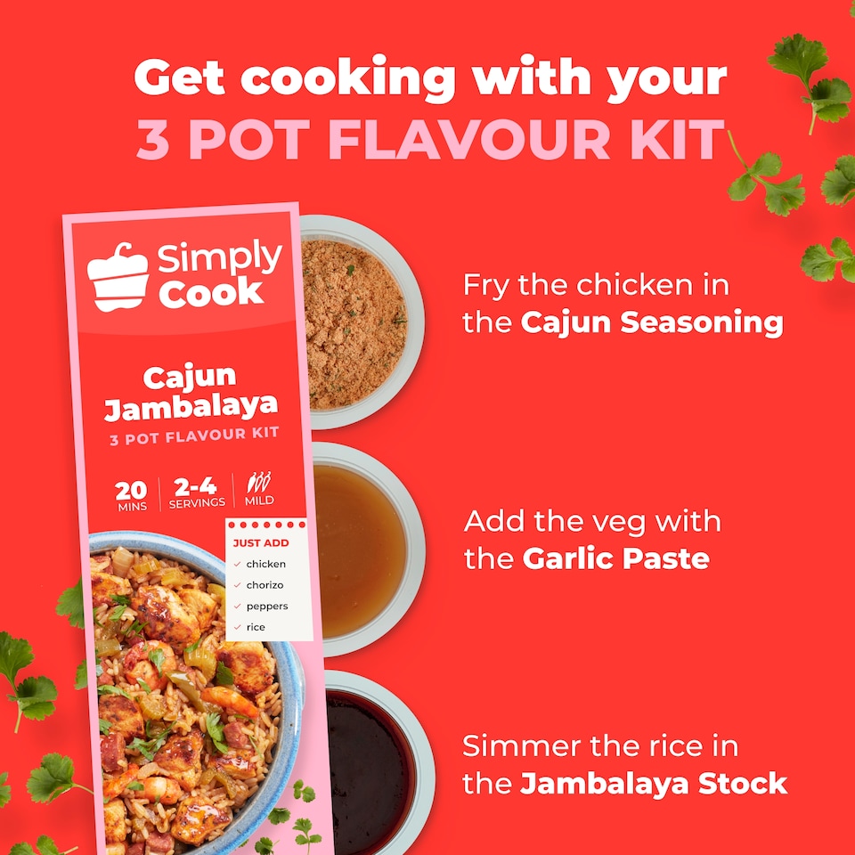image 1 of Simply Cook Cajun Jambalaya Recipe Kit 60g