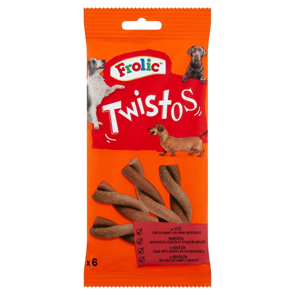 image 1 of Frolic Twistos Complementary Pet Food For Dogs with Beef 6 pcs 105 g