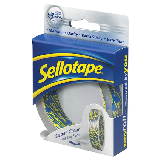 Sellotape Sello Clear 24Mm X 50M Tesco Groceries