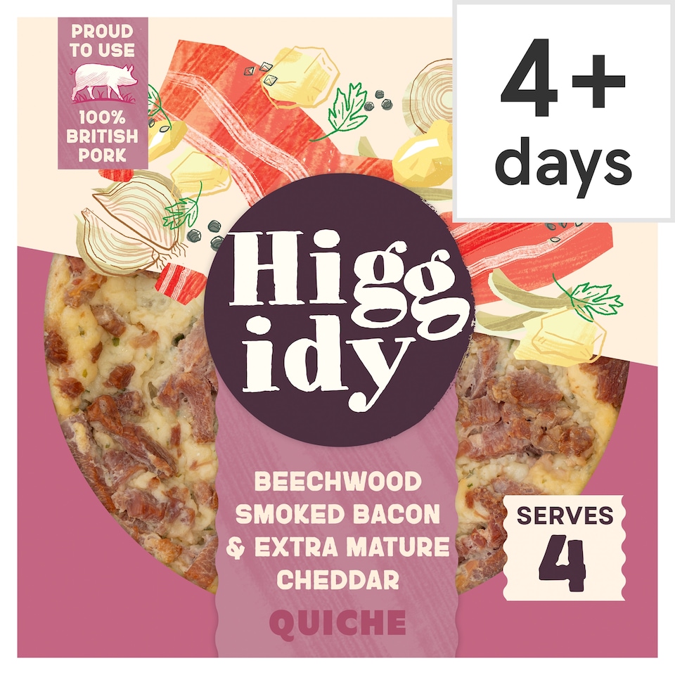 image 1 of Higgidy Bacon & Cheddar Quiche 400G