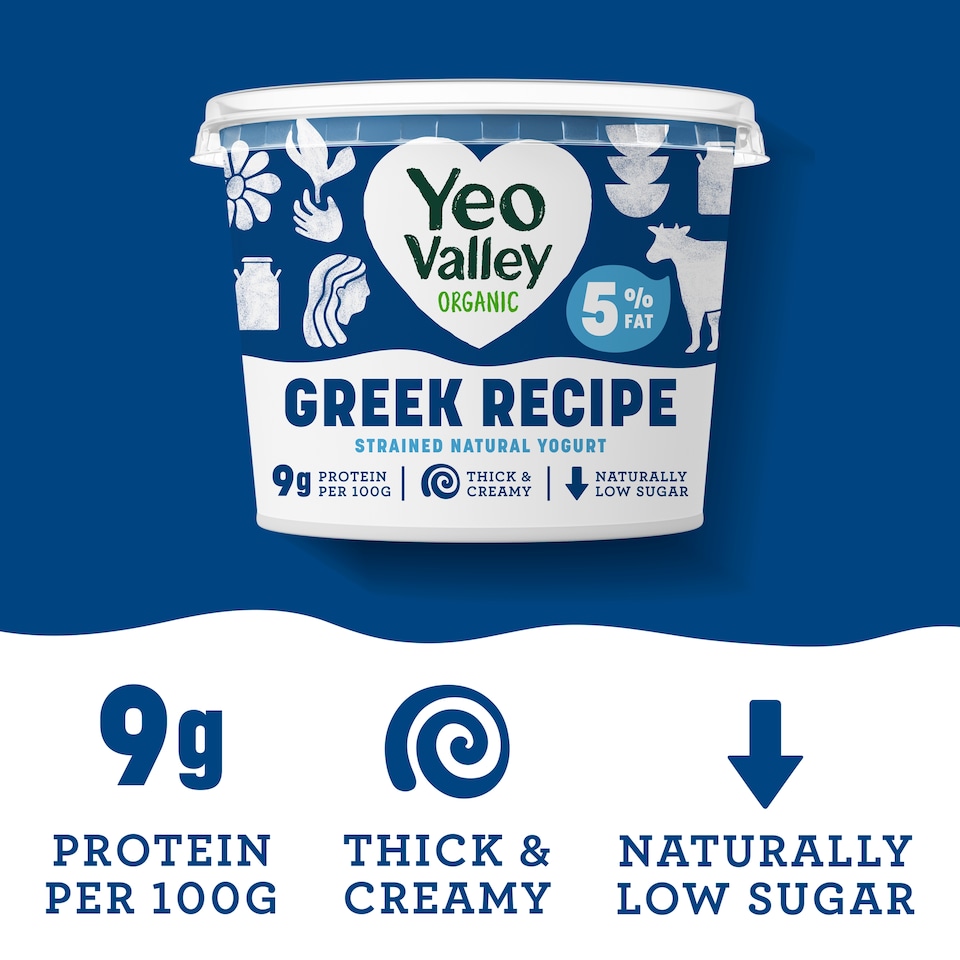 image 1 of Yeo Valley Organic 5% Greek Recipe Yogurt 450g
