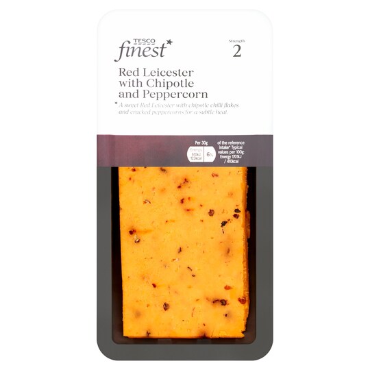 Tesco Finest R/Lcster Cheese Peprcrn And Chipotle 200G Tesco Groceries