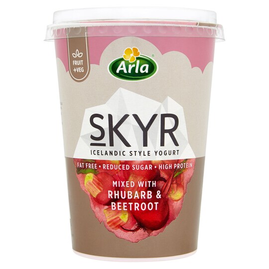 Arla Skyr R/barb & Beetroot Yoghurt 450g Tesco Groceries