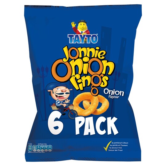 TAYTO JONNIE ONION RINGS 6 x 28g