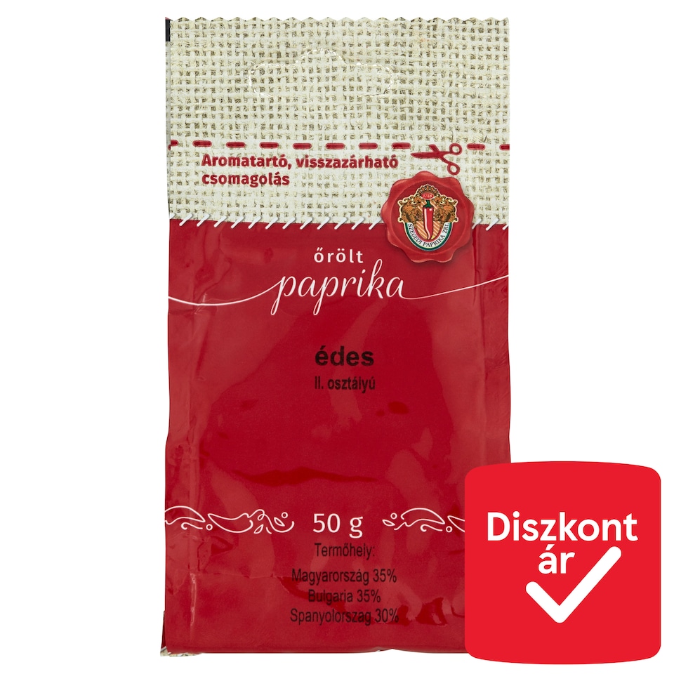 Őrölt paprika II. osztályú édes 50 g