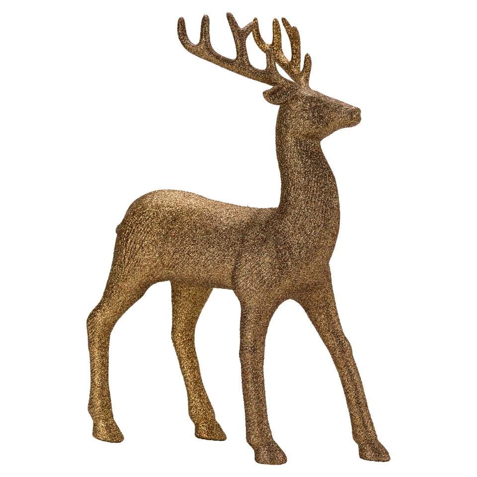 TESCO BRASS EFFECT STAG ROOM DECORATION
