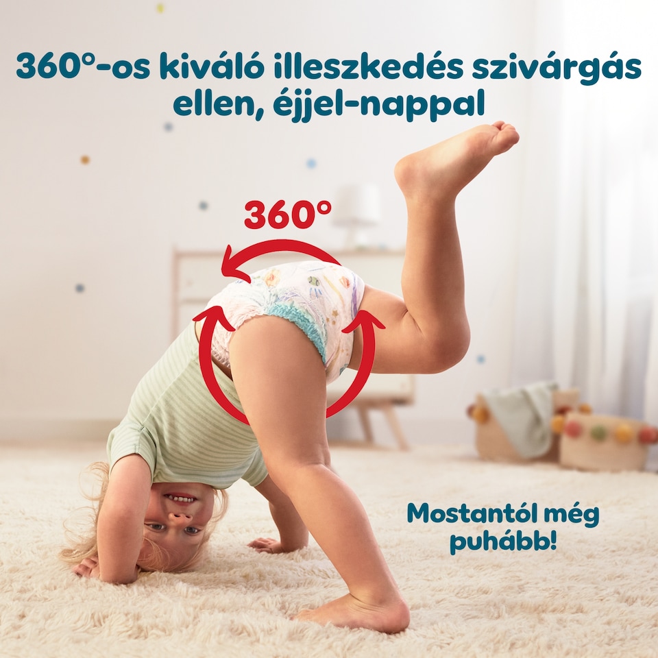 Pampers Active Baby Bugyipelenka, Méret: 3, 76 db Pelenka, 6kg-11kg  1. kép