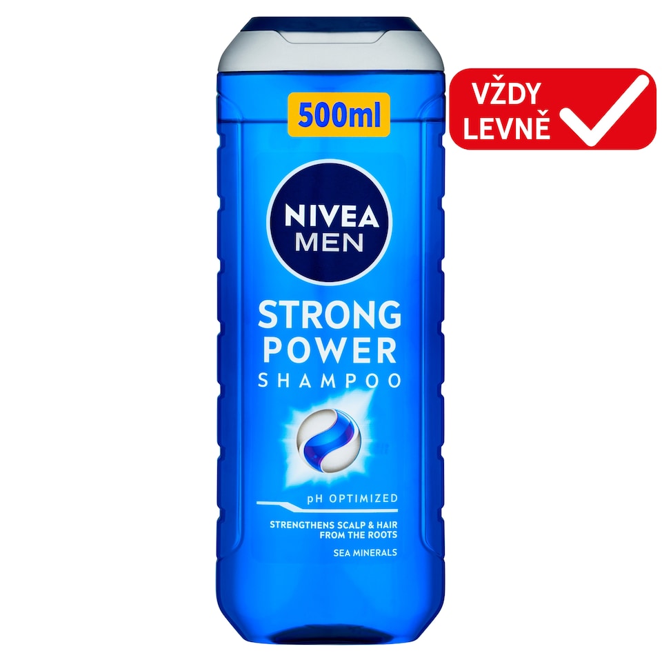 Obrázek 1 pro produkt Nivea Men Strong Power Šampon pro muže 500ml