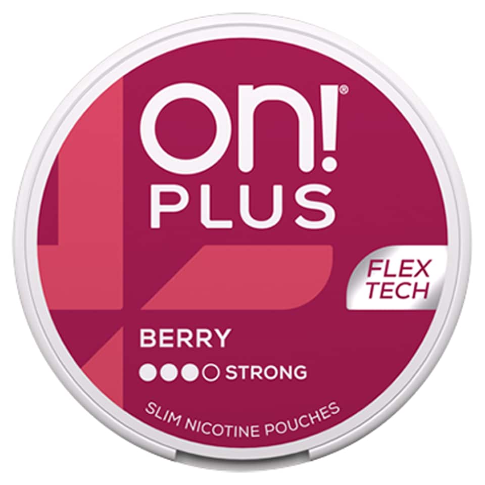 On! Plus Slim Nicotine Pouches - Berry Strong 14.3g