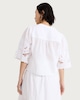 image 3 of F&F Pure Cotton Broderie Cut Out Co-ord Blouse in White