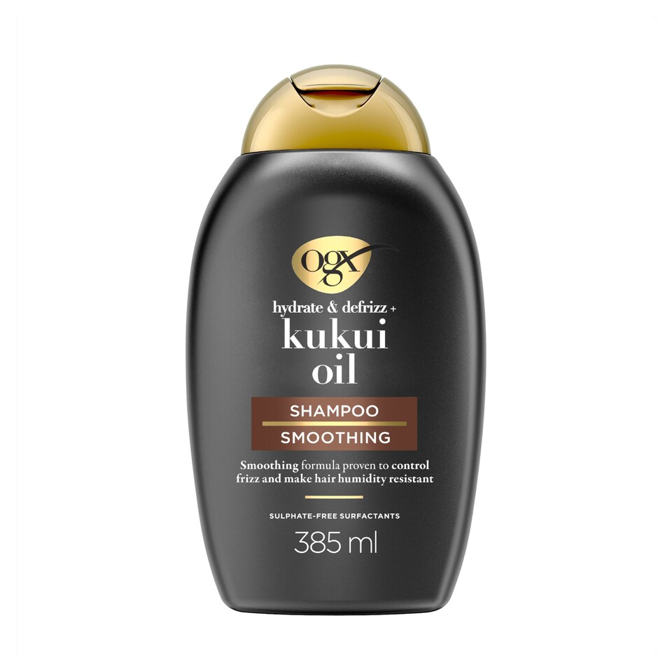image 1 of OGX Hydrate & Defrizz Kukui Oil Shampoo 385ml