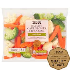 Tesco Carrot Cauliflower And Brocc 300G