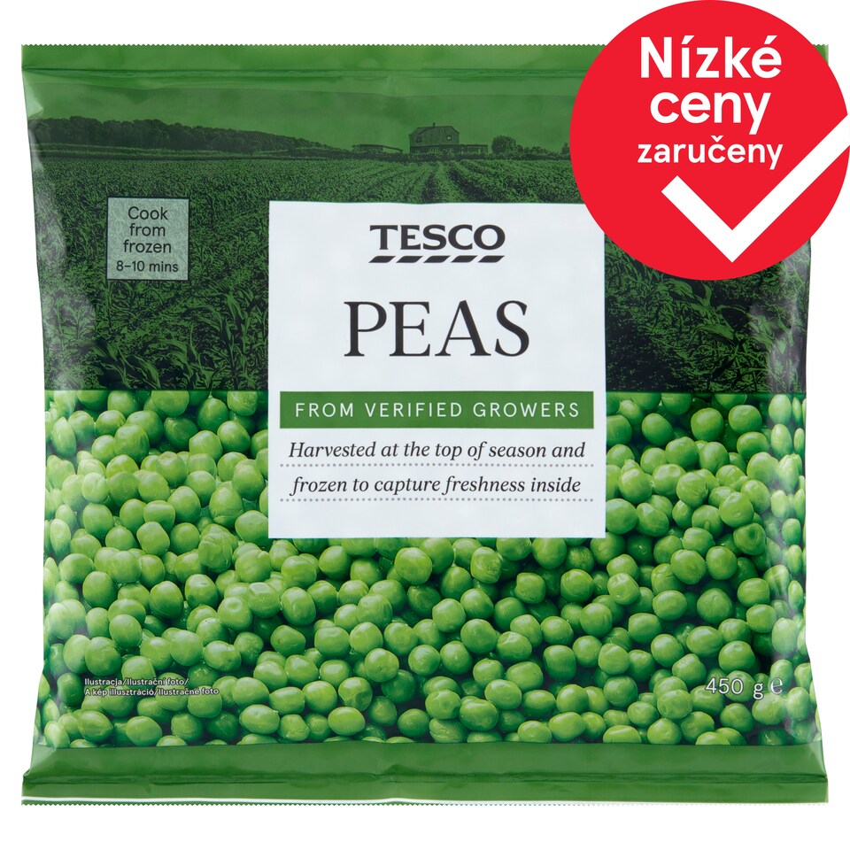 Tesco Zelený hrášek 450g