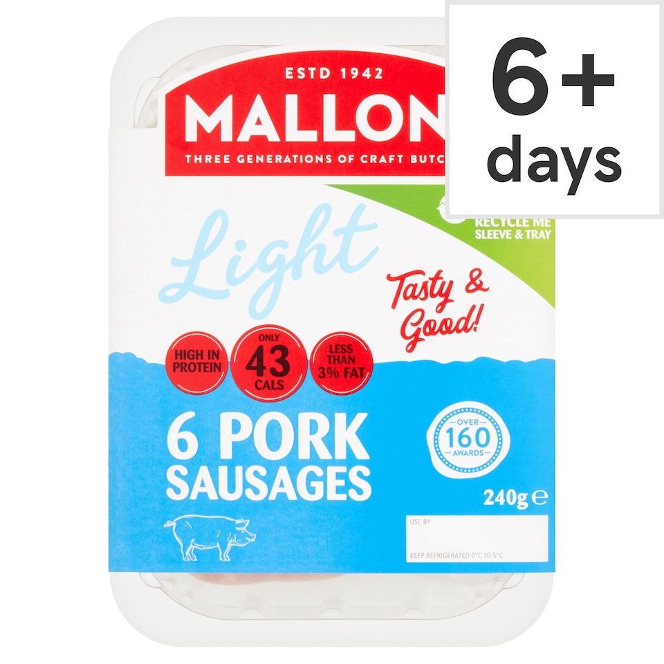 Mallon's Low Fat Gluten Free Sausages 240G