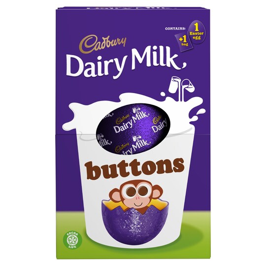 Cadbury Dairy Milk Buttons Medium Easter Egg Tesco Groceries