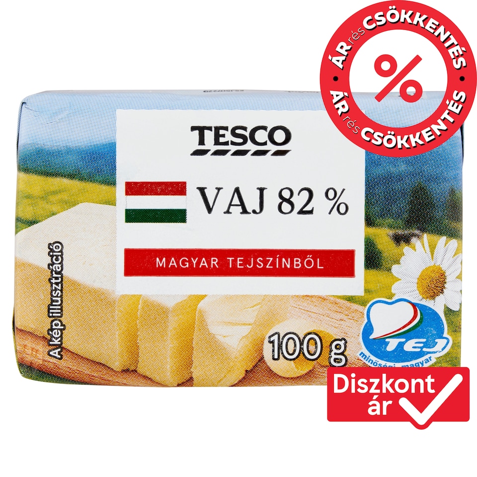 Tesco Butter 82% 100 g