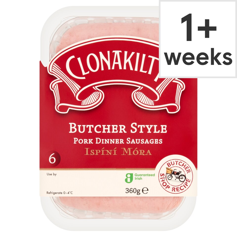 Clonakilty Butchers Style Pork Dinner Sausages 360g