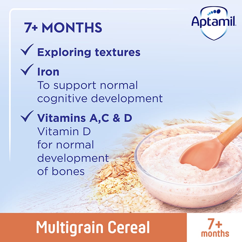 image 1 of Aptamil Multigrain Baby Cereal 7+ Months 200g