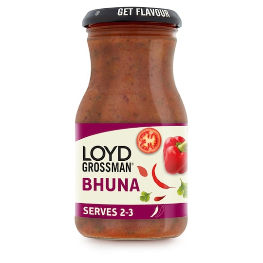 Loyd Grossman Sweet Tomato Bhuna Curry Sauce 350G Tesco Groceries