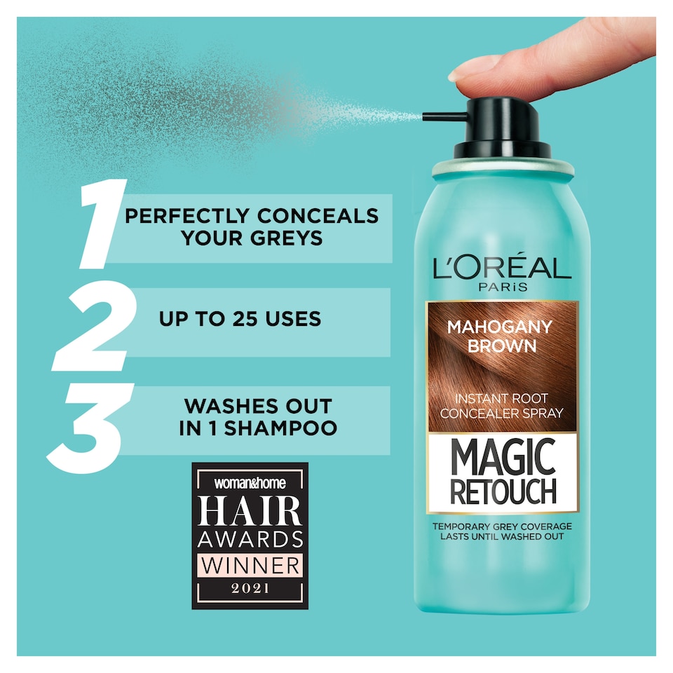 image 1 of L'oreal Magic Retouch Rt/Tchup Mahogany Brown 75Ml