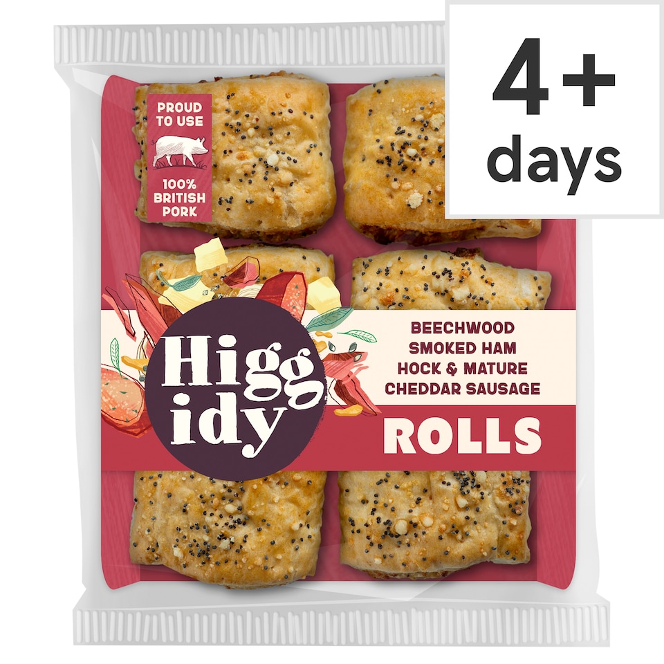 image 1 of Higgidy Ham Hock & Mature Cheddar Sausage Rolls 160g