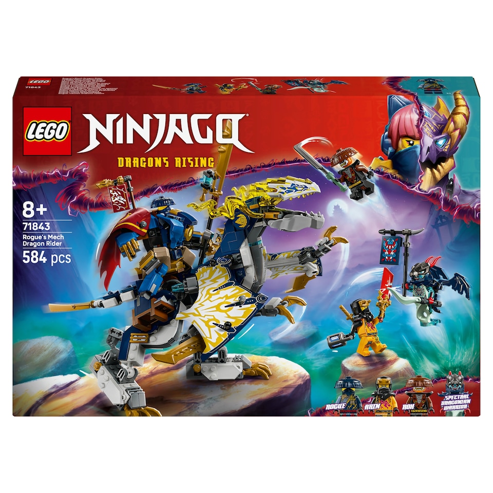 obrázok 1 z LEGO NINJAGO 71843 Rogue a robotický dračí jazdec
