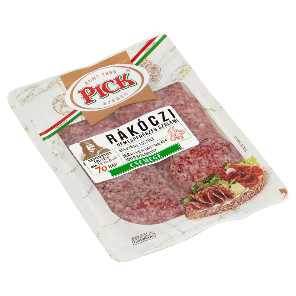 PICK Rákóczi szeletelt nemespenészes csemege szalámi 80 g
