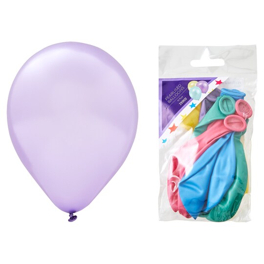 Tesco Pearlised Balloons 10 Pack Tesco Groceries