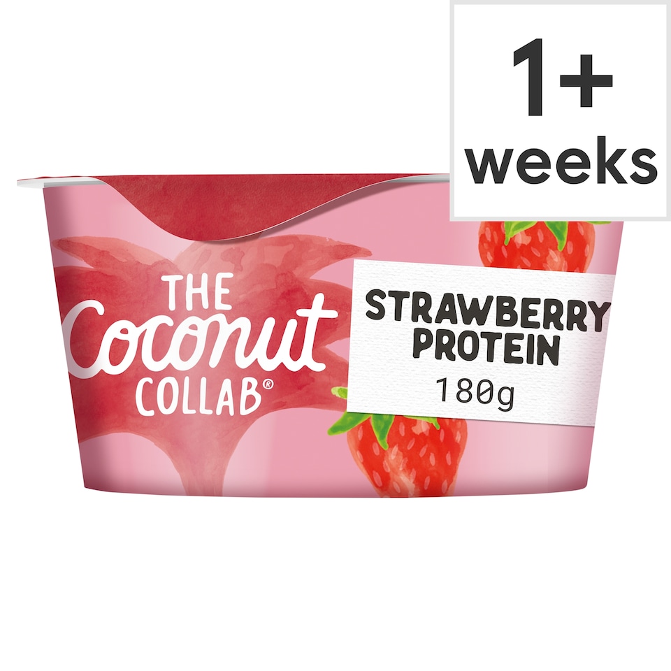 The Coconut Collab Protein Coconut & Almond Yoghurt Alternative with Strawberry Compote 180g